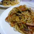 りーたみ's cooksnap of when they made 旦那が作る♡ナスとベーコンのトマトパスタ.