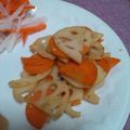 どらど～ら's cooksnap of when they made 簡単★蓮根と人参のキンピラ.