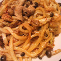 今週のハイライト's cooksnap of when they made しめじとキムチの焼きうどん.