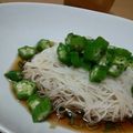 はらぺこみんとにゃん's cooksnap of when they made ネバ･ずるっ～そうめんの食べ方～オクラ♪.
