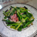 大魔女's cooksnap of when they made 簡単♪　ほうれん草とベーコンのソテイ.