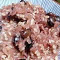 cyobindish's cooksnap of when they made 黒豆と玄米の赤ワインおこわ.