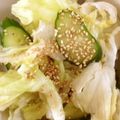 輝くくまさん's cooksnap of when they made きゅうりとレタスのサラダ.