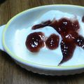 ひまやら's cooksnap of when they made レアチーズ？なヨーグルトかん.