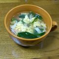 juni0527's cooksnap of when they made かに風味　塩麹のほうれん草卵スープ.
