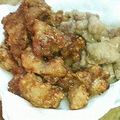 yuka312svt's cooksnap of when they made ウチの２種類の鶏の唐揚げ♪白＆黒.