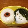 kcrh24d's cooksnap of when they made ゲゲゲのおにぎり♪目玉おやじとキタロー♪.