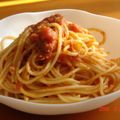 hello445's cooksnap of when they made 再現！　カプリ○ョーザ「トマトとニンニクのスパゲティー」.
