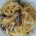 魔法使いの３番弟子's cooksnap of when they made ＊＊なすとしめじと鶏肉の細切りパスタ＊＊.