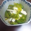 ☆のちこ☆'s cooksnap of when they made 長芋とピーマンの酢の物.