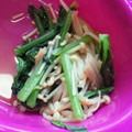 かぴーな's cooksnap of when they made ヘルシー！小松菜とえのきのめんつゆ和え.