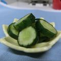 ぽっぽぺぺ's cooksnap of when they made シンプル♪きゅうりだけの酢の物.