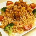 ＊心珠＊'s cooksnap of when they made 焼肉のたれで冷製パスタ♪.