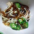 白たまこ's cooksnap of when they made 酸っぱくない♪オクラもずく.