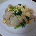 horara☆'s cooksnap of when they made 簡単!豚バラと卵とホウレン草炒め.