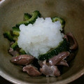 ak-ki's cooksnap of when they made ゴーヤと砂肝のみぞれ和え.