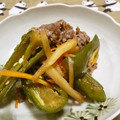 Haru Haru's cooksnap of when they made 種まで食べるピーマンと牛肉の韓国風煮物.