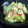 mzzzzzzz's cooksnap of when they made レタスときゅうり、かにかまのサラダ.