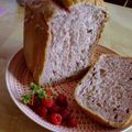 カバゴン's cooksnap of when they made HBで作るフランボワーズと胡桃のパン.