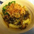ishicafe's cooksnap of when they made おいしい焼き茄子＊もずくオクラソースで。.