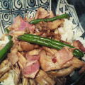 あきひと's cooksnap of when they made ★ベーコンと舞茸の洋風丼★.