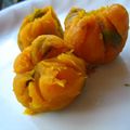 ***ゆう***'s cooksnap of when they made かぼちゃ茶巾　　★煮物リメイク★.