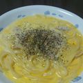 t0neちゃん's cooksnap of when they made ５分でOK★うどんカルボナーラ.