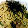 ｍｏｉｍｏｉ's cooksnap of when they made 鮭とほうれん草の和風パスタ.