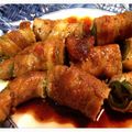 のりちゃん39's cooksnap of when they made 簡単！万願寺唐辛子の豚肉巻き★.