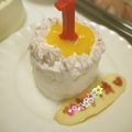 かずえ亭２号's cooksnap of when they made BF蒸しパンの素で♡１歳バースデーケーキ.