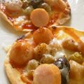 ＊心珠＊'s cooksnap of when they made ミックスビーンズの餃子の皮ピザ♪ランチに.
