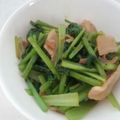 えびえびたん's cooksnap of when they made ベーコンと小松菜のにんにく醤油炒め.