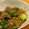 solahana's cooksnap of when they made きゅうりとミンチのオイスター炒め.