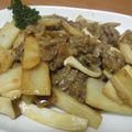 タマ姉's cooksnap of when they made 長芋エリンギ牛肉のオイスターソース炒め.