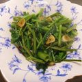 アラサー主婦きなこ's cooksnap of when they made タイ料理屋で食べた空心菜のオイスター炒め.