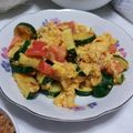 ★☆ひよこ☆★'s cooksnap of when they made ダシダｄｅズッキーニとトマトとたまご炒め.