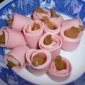 翔仁LOVE's cooksnap of when they made ラッキョウのおさかなソーセージ巻き.