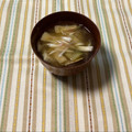 yesmama's cooksnap of when they made 炒め茄子のお味噌汁～ごま油と生姜香る.