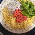 しょうこるん's cooksnap of when they made 明太子とシラスの和風パスタ.