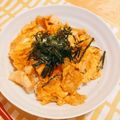 よぴぴよ's cooksnap of when they made お手頃満足♪玉ねぎと薄揚げ・豆腐の卵丼.