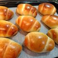まめたん's cooksnap of when they made ＨＢでとってもフワフワバターロール.