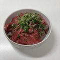 しふぉんふぉん's cooksnap of when they made 鰤の血合のレバ刺し風.