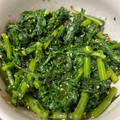 いくぴりん's cooksnap of when they made 娘に伝えたい＊簡単♪春菊のごま和え＊.