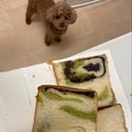 クックMF51U3☆'s cooksnap of when they made ✿抹茶＆あん入り「和」食パン✿.