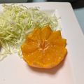 mielle's cooksnap of when they made みかんで お花(*´╰╯`๓)♬.