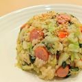 イエローバード's cooksnap of when they made キャベツ＊大葉＊ベーコンのガーリック炒飯.