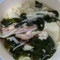 わわわわーい's cooksnap of when they made 温豆腐☆カニカマとワカメのお豆腐あんかけ.