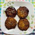チェックのミニくま's cooksnap of when they made 鶏のつくね焼き.