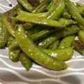 toshio39's cooksnap of when they made スナップエンドウのガーリック炒め.