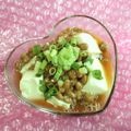 みなみんくっきんぐ's cooksnap of when they made 本日の冷や奴〜納豆×青じそドレッシング〜.